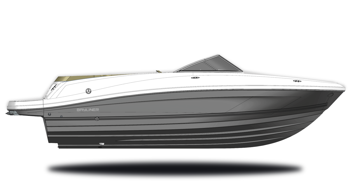 Gray Hull Sides (White Bottom)